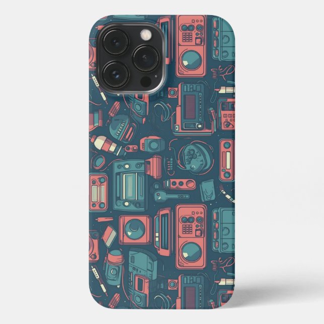 Blast From the Past: 80's Tech iPhone Case (Back)