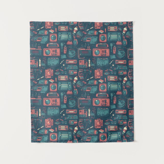 Blast From the Past: 80's Tech Tapestry (Front)