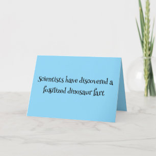 🦖💨 “Blast from the Past” Greeting Thank You Card