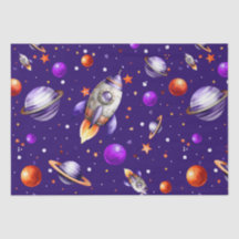 Blast-Off Birthday Party Tissue Paper