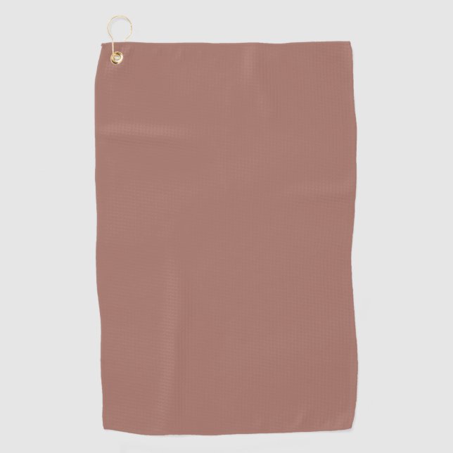 Blast-off bronze  (solid color)  golf towel (Front)