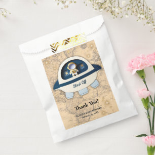 Blast Off! Modern Vintage Astronaut Baby Shower Favour Bags