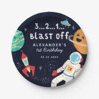 Blast Off Space Theme Birthday Party