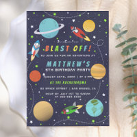 Blast Off! Space Themed Birthday Party