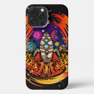 Blast Off Spaceship iPhone 13 Pro Max Case