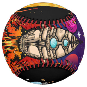 Blast Off Spaceship Softball