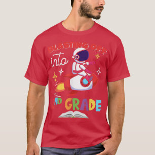 Blasting Off Into 2nd Grade Day Back To School Roc T-Shirt