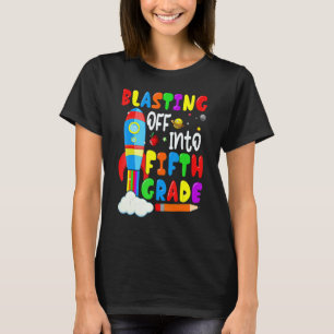 Blasting Off Into 5th Grade Back To School Boys K T-Shirt