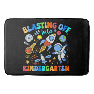 Blasting Off Into Kindergarten Back To School Bath Mat
