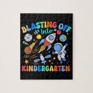 Blasting Off Into Kindergarten Back To School Jigsaw Puzzle