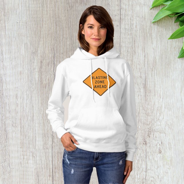 Blasting Zone Ahead Warning Sign Safety Hoodie (Creator Uploaded)