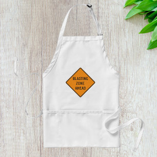 Blasting Zone Ahead Warning Sign Safety Standard Apron