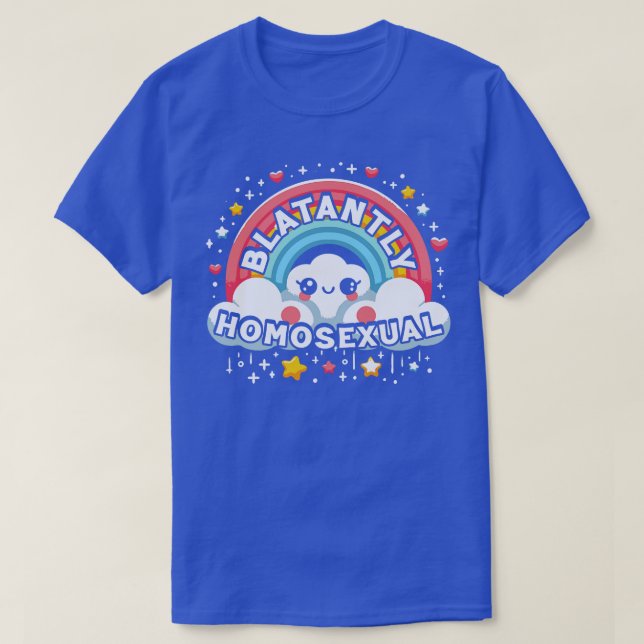 Blatantly Homosexual Vintage Gay Af T-Shirt (Design Front)
