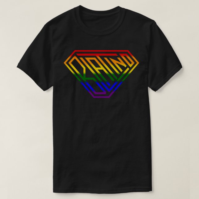 Blatino SuperEmpowered Shield Rainbow T-Shirt (Design Front)