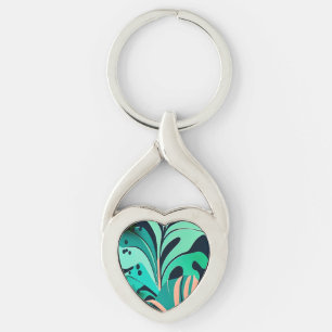  Blätter Key Ring