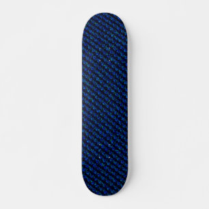Blau grün Glasscherben Art Deco Skateboard