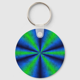 blau grün Regenbogen in Elefantenhaut leder Optik Key Ring
