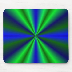 blau grün Regenbogen Mouse Mat