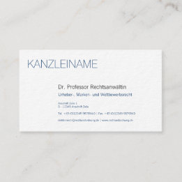 blau schwarz professional modern business card