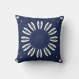 Blau und Weiß Cushion