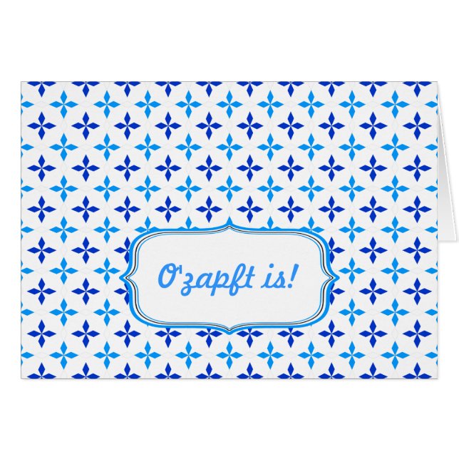 Blau weiß Minimalistisch (Front Horizontal)