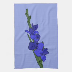 Blaue Gladiole Tea Towel