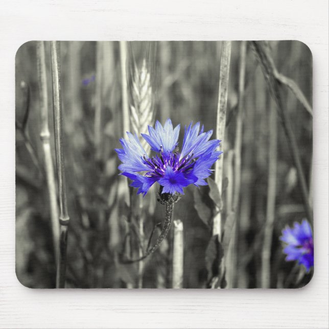 Blaue Kornblume Mouse Mat (Front)