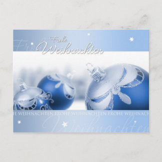 Blauer Weihnachtstraum Postcard