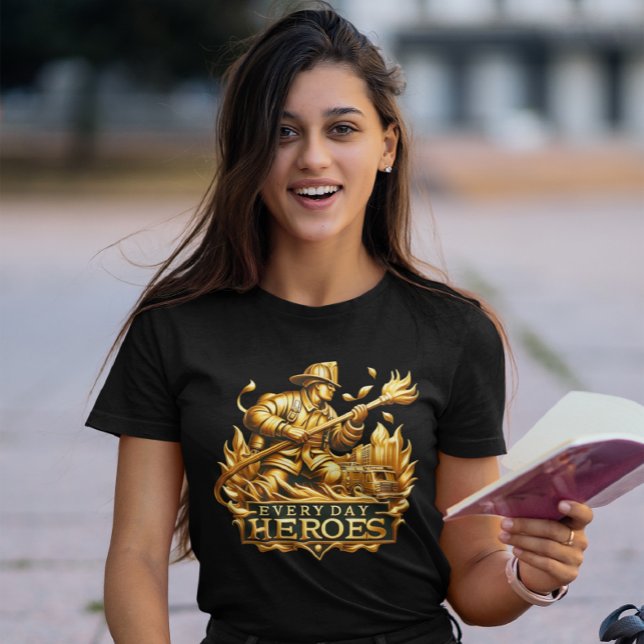 Blaze Crest: Iconic Emblem of Firefighters T-Shirt (Creator Uploaded)