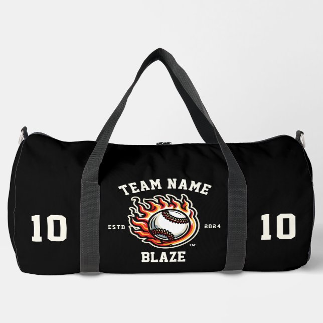 Blaze "Customisable" Baseball Duffle Bag (Front)