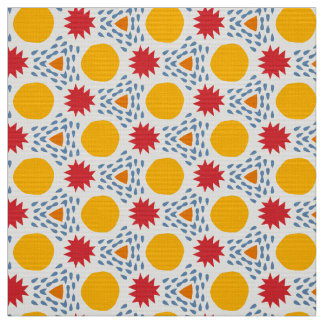 BLAZE - Fun Modern Primary Coloured Kid Geometric Fabric