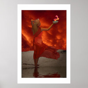 BLAZE "GODDESS of FIRE" PRINT
