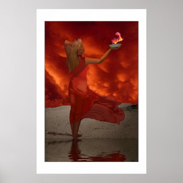 BLAZE  "GODDESS  of  FIRE"  PRINT (Front)