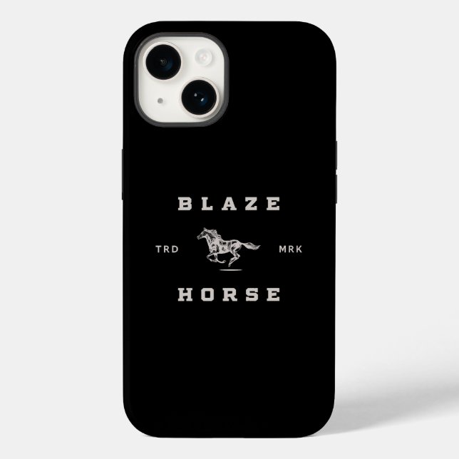Blaze Horse Dark Label Case-Mate iPhone Case (Back)