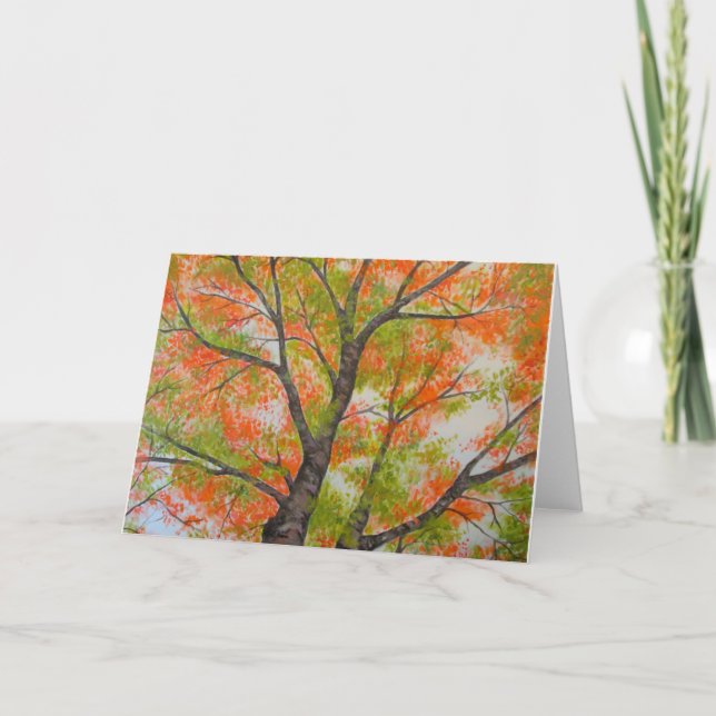 BLAZE OF COLOR greeting card (Front)