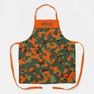 Blaze Orange Safety Camo Custom Apron