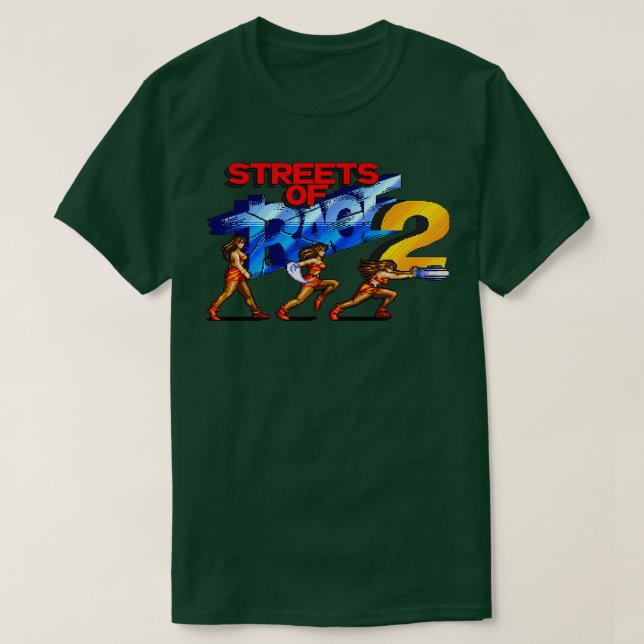 Blaze Streets of Rage 2 Videogames Pixel Art T-Shirt (Design Front)
