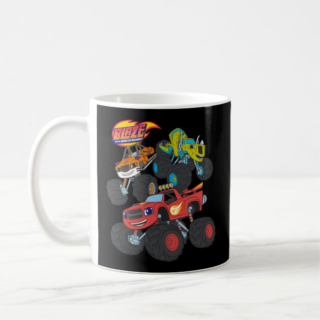 Blaze The Monster Machines Blaze Stripes Zeg Coffee Mug (Left)
