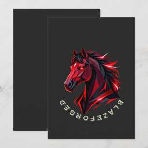 BlazeForge Red Horse Invitation