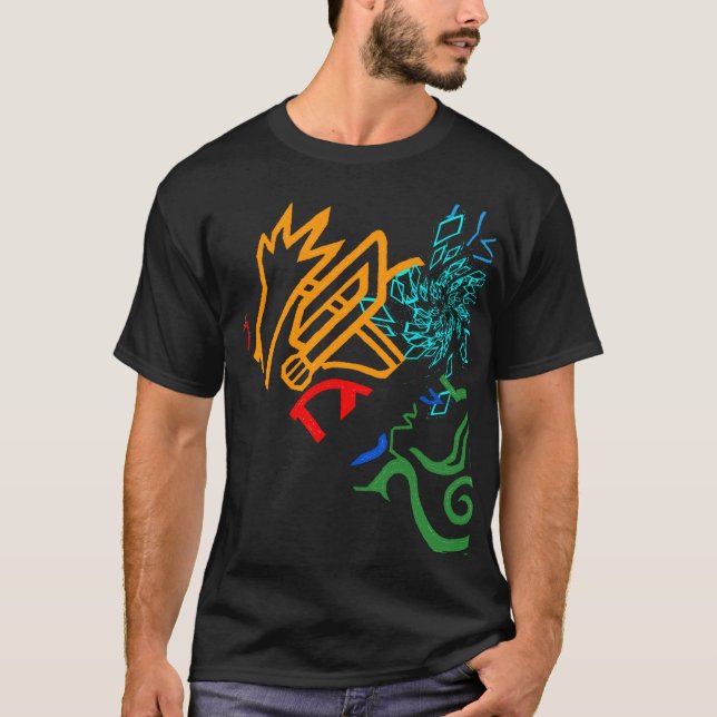 Blazin' Amazing Fire Orange T shirt (Front)