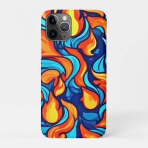Blazing Blue Abstract iPhone 11 Pro Case