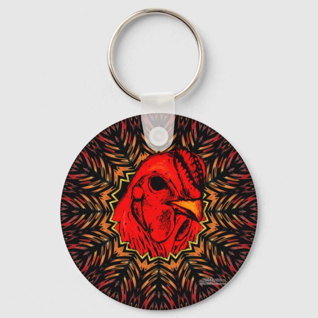 Blazing Brahma Key Ring (Front)