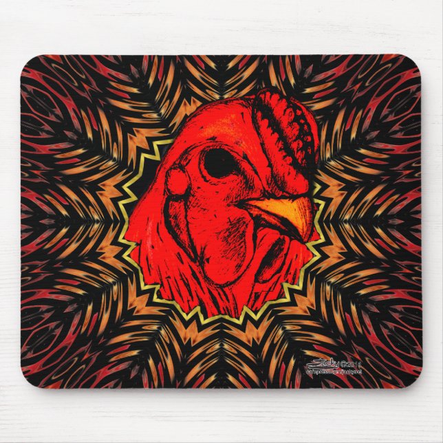 Blazing Brahma Mouse Mat (Front)