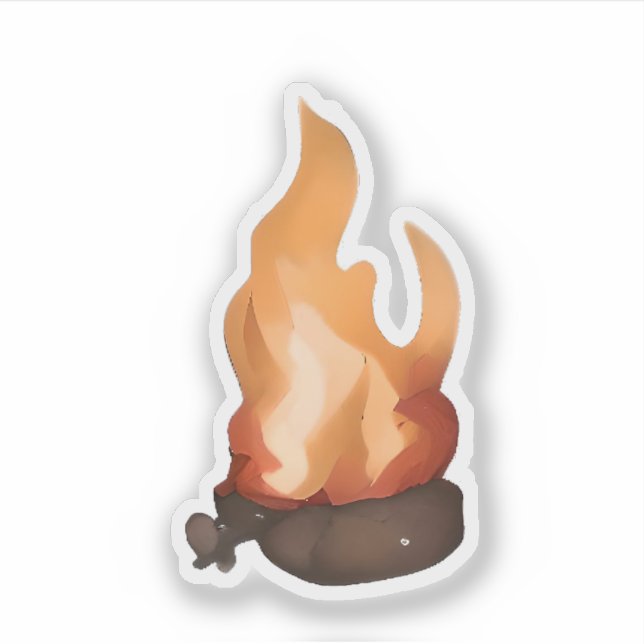 Blazing Campfire Warmth (Front)