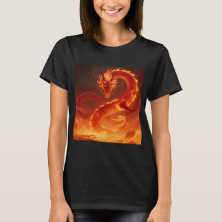 Blazing Fire Dragon | Mythical Flame Dragon Fantas T-Shirt