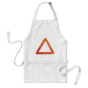 Blazing Fire Element Alchemy Symbol Standard Apron