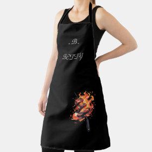 "Blazing Gourmet" Personalised Chef's Apron 🔥