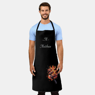 "Blazing Gourmet" Personalised Chef's Apron 🔥
