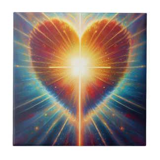 Blazing Heart of Faith Tile