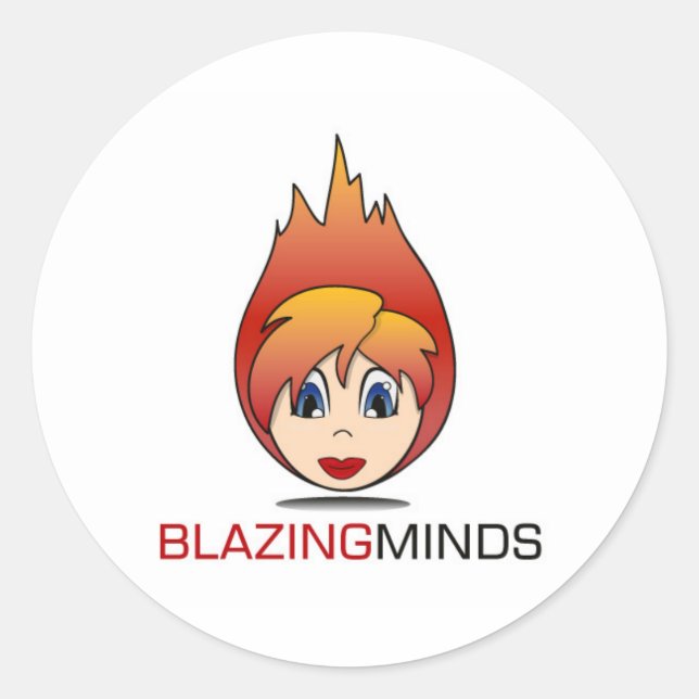 Blazing Minds Sticker Sheets (Front)